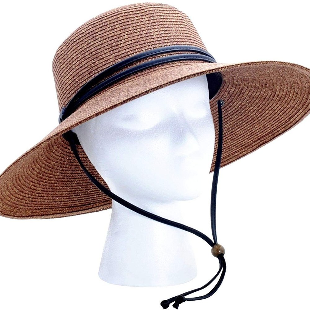 Women's Wide Brim Braided Sun Hat